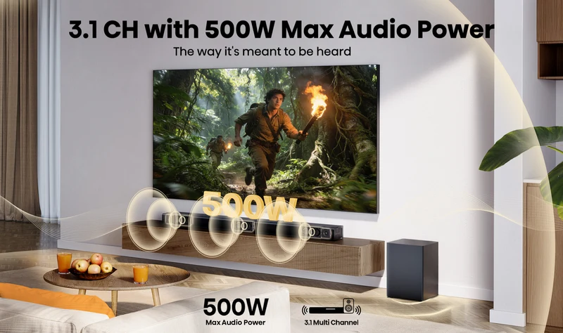 Hisense HS3100S 500W 3.1 CH Soundbar with Subwoofer