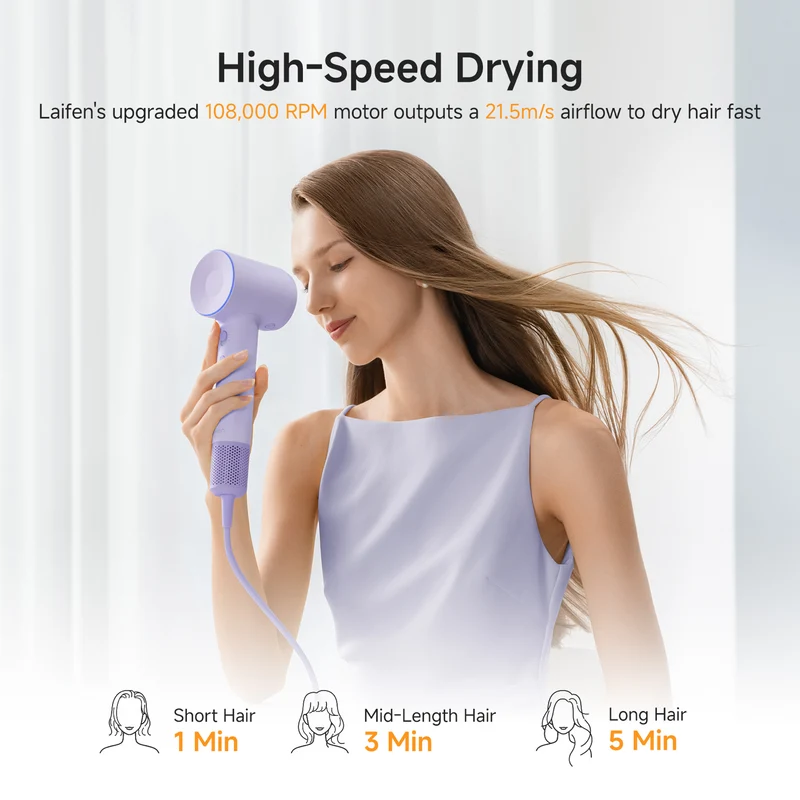 Laifen SE 2 High Speed Hair Dryer Pastel Purple