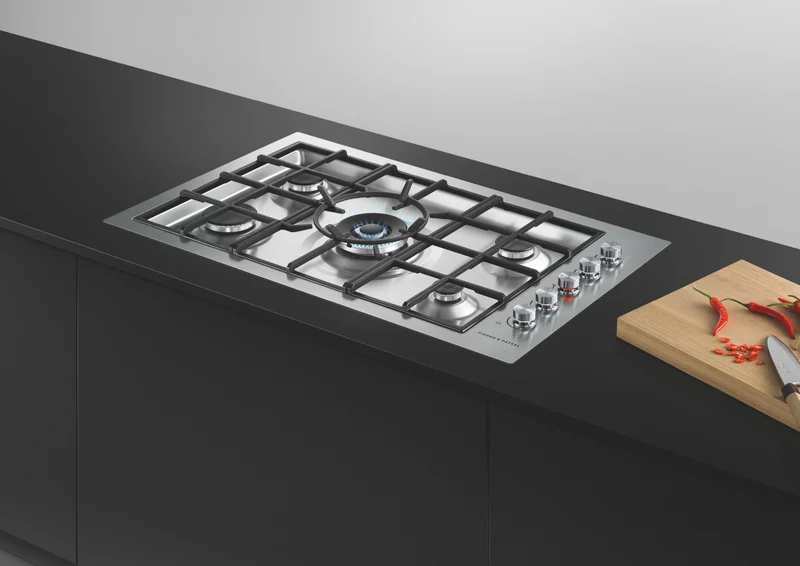 Fisher & Paykel 90cm Series 9 5 Burner Gas Cooktop, Flush Fit, LPG