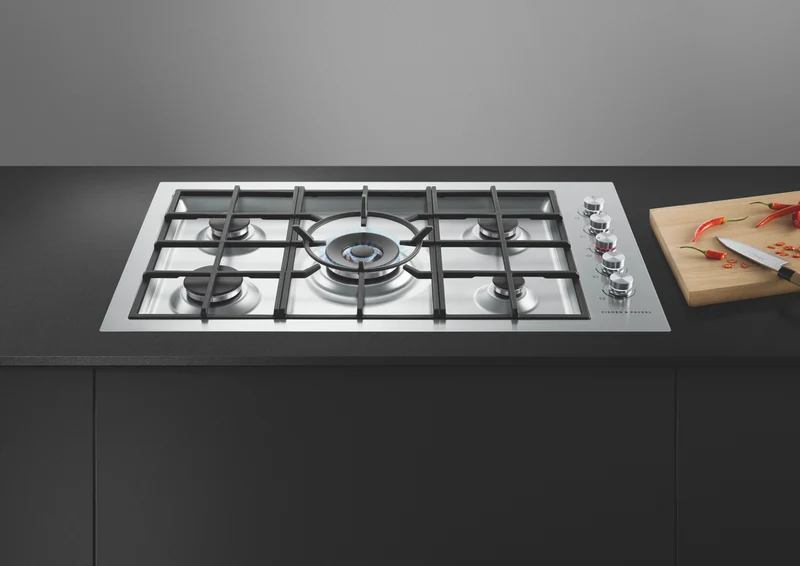 Fisher & Paykel 90cm Series 9 5 Burner Gas Cooktop, Flush Fit, LPG