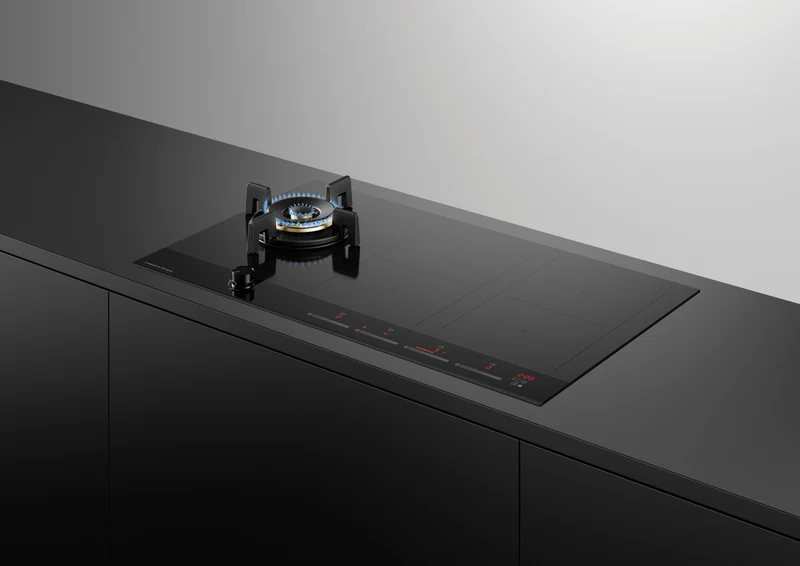 Fisher & Paykel 90cm Series 9 1 Burner + 4 Zone Hybrid Cooktop, 2 SmartZones, LPG