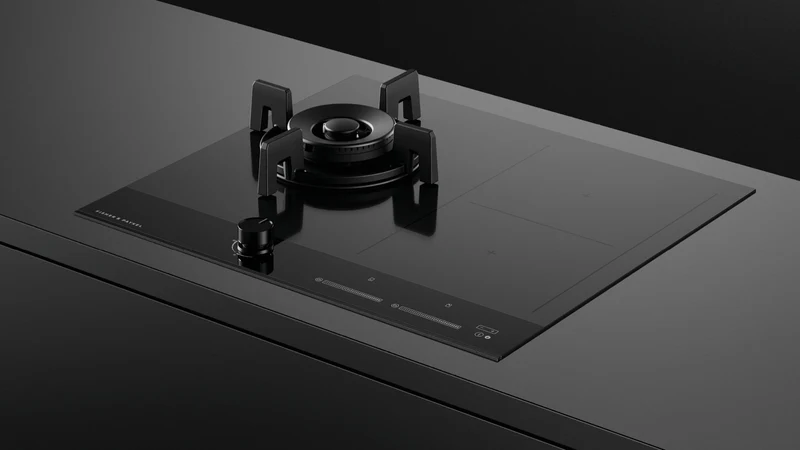 Fisher & Paykel 60cm Series 9 1 Burner + 2 Zone Hybrid Cooktop, 2 SmartZones, LPG