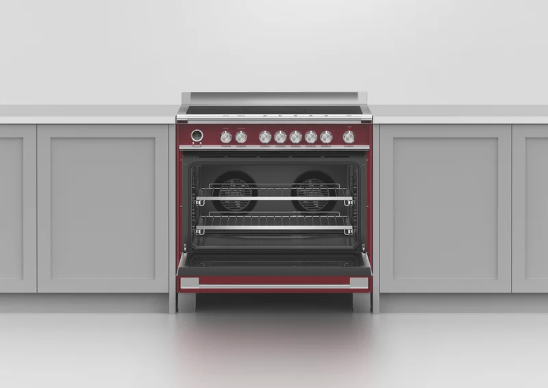 Fisher & Paykel 90cm Series 9 Classic 5 Zone Induction Pyrolytic Cooker, 2 SmartZones