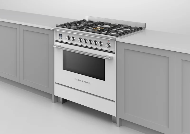 Fisher & Paykel 90cm Series 9 Classic 5 Burner Dual Fuel Pyrolytic Cooker