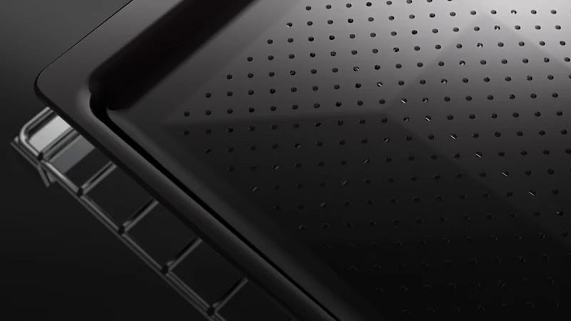Fisher & Paykel Series 9 Minimal 76cm Pyrolytic Oven, Black Glass