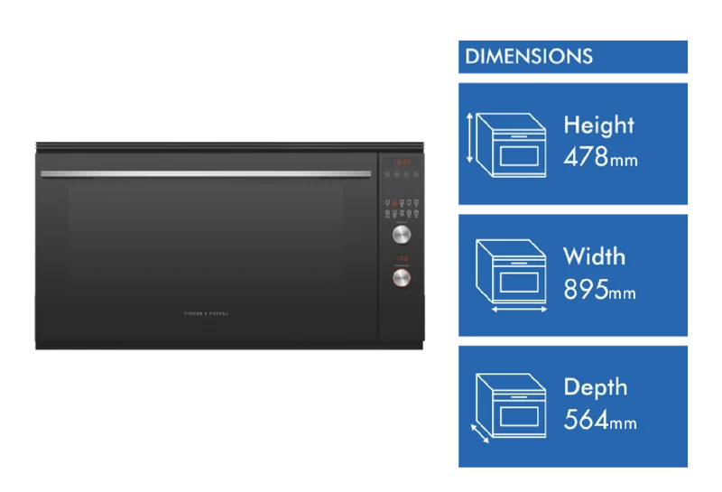 Fisher & Paykel 90cm Series 9 Contemporary Pyrolytic Oven