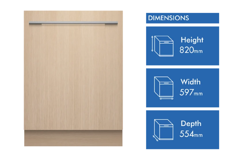 Fisher & Paykel Series 9, Integrated Dishwasher, Heat Pump