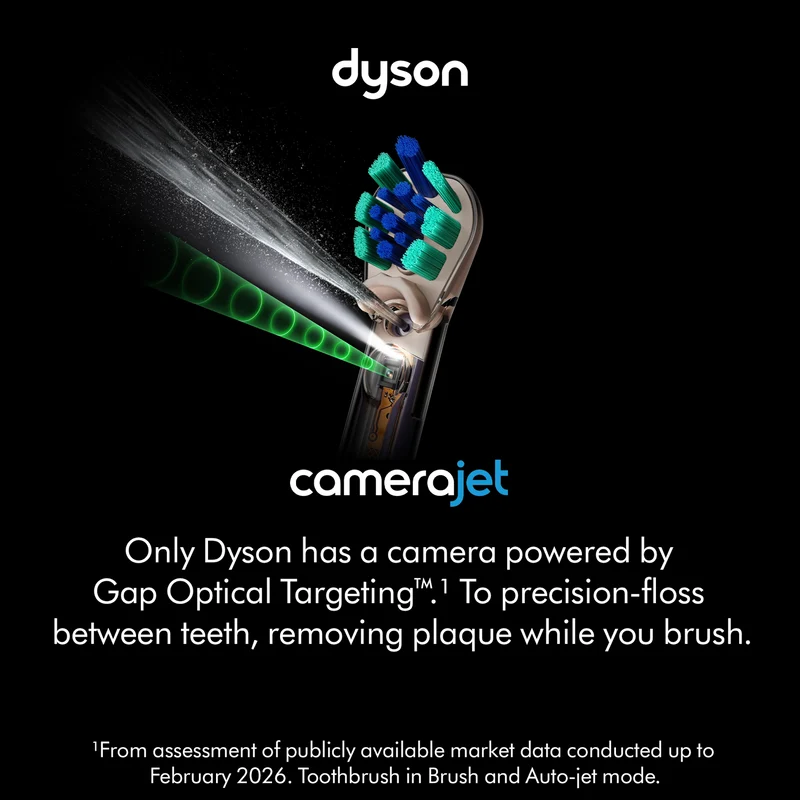 Dyson CameraJet Electric Toothbrush with Flosser and Starter Kit Ceramic Pink