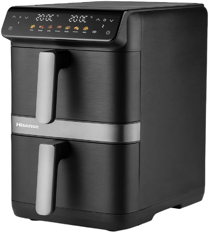 Hisense 8 Litre DoubleStack Air Fryer Black