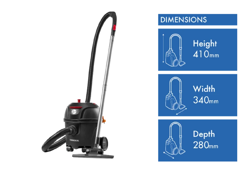 Hoover Commercial 10L Bagged Canister Vacuum