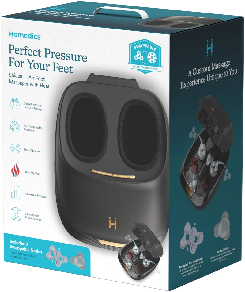 Homedics ModMassage Shiatsu Air Foot Massager with Heat