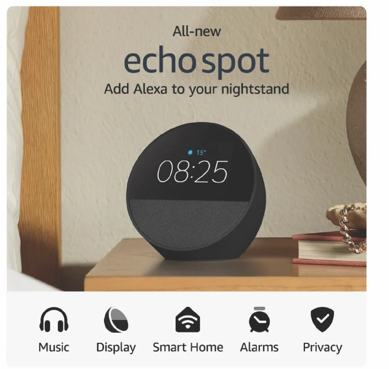 Amazon Echo Spot (Black)