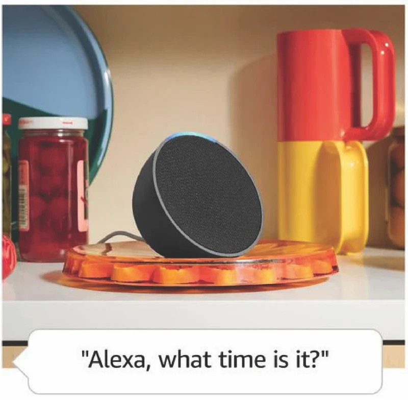 Amazon Pop Compact Smart Speaker with Alexa (Charcoal)
