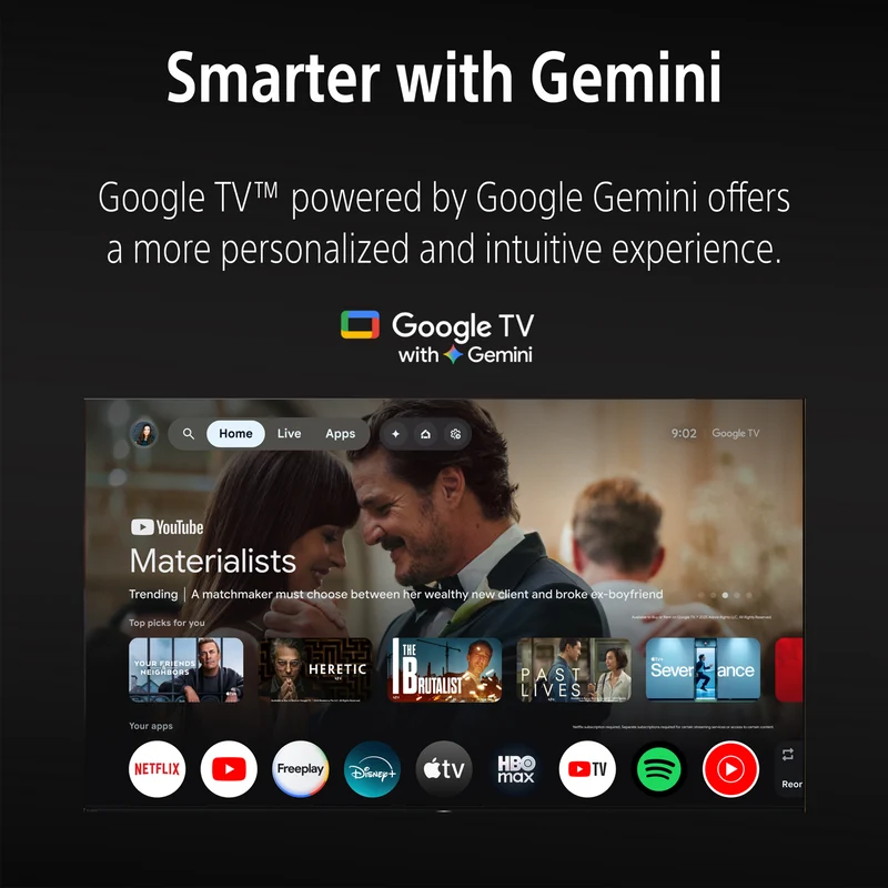 Sony 75" BRAVIA 3 II 4K HDR AI Google TV with Gemini 2026