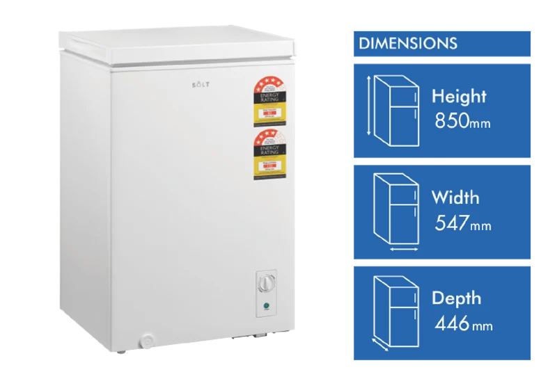 Solt 99L Hybrid Chest Freezer