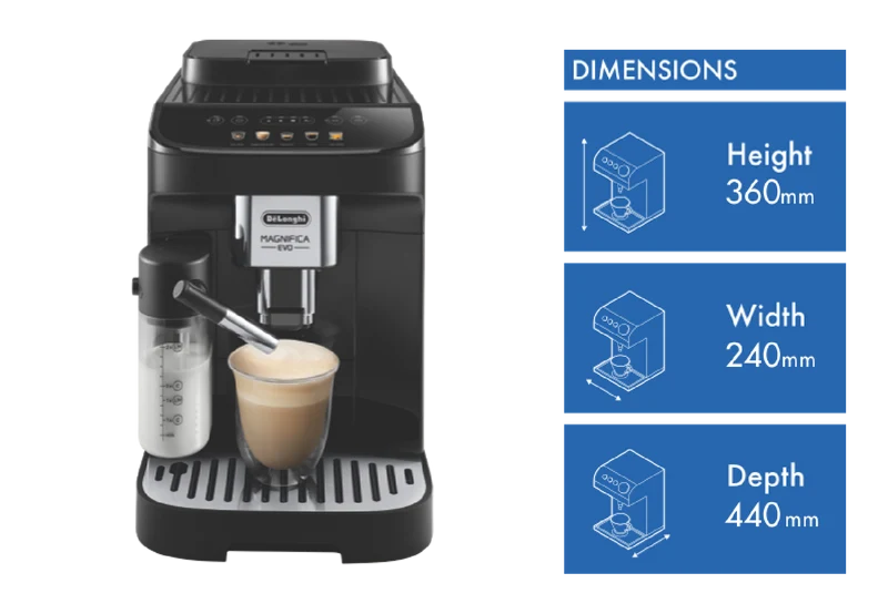 DeLonghi Magnifica Evo Fully Automatic Coffee Machine Black