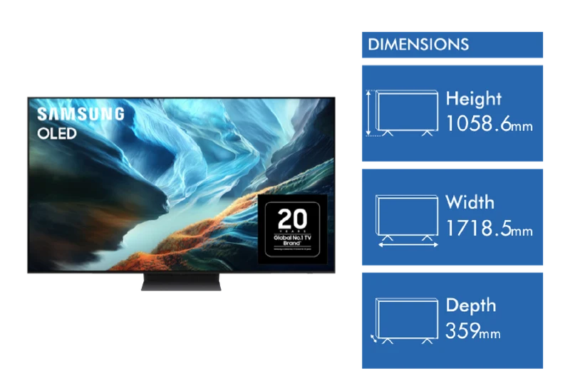 Samsung 77" OLED S90H 4K Smart AI TV 2026
