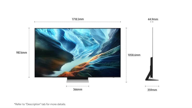 Samsung 77" OLED S90H 4K Smart AI TV 2026
