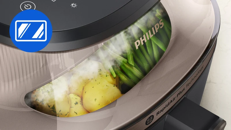 Philips 5000 Series 7.2 Litre XXL Steam Airfryer Black