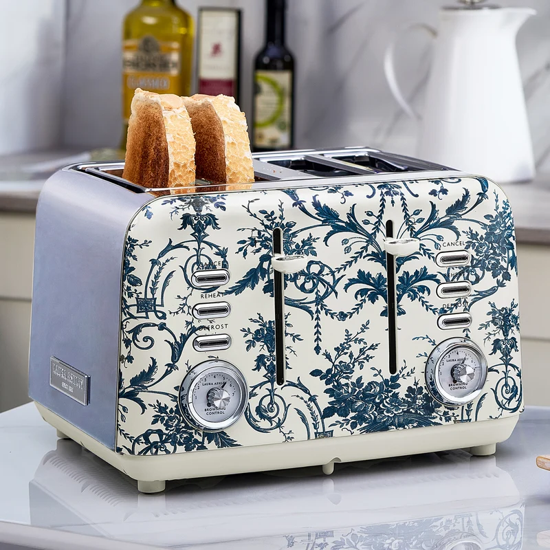 Laura Ashley 4 Slice Toaster Midnight Tuileries