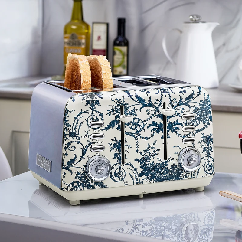 Laura Ashley 4 Slice Toaster Midnight Tuileries