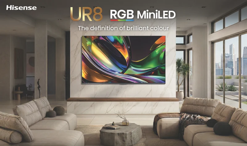 Hisense 75'' UR8SAU 4K RGB MiniLED 180Hz Smart AI TV 2026