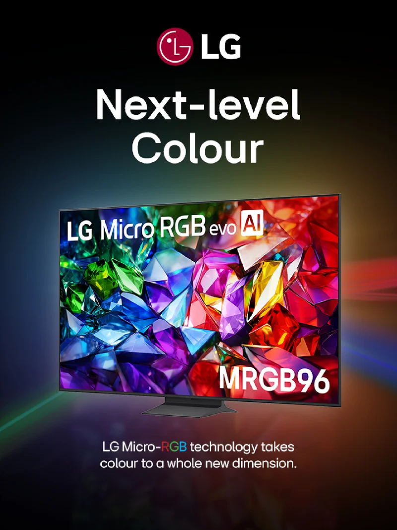 LG 86" MRGB96B MICRO RGB EVO AI 4K Smart TV 2026