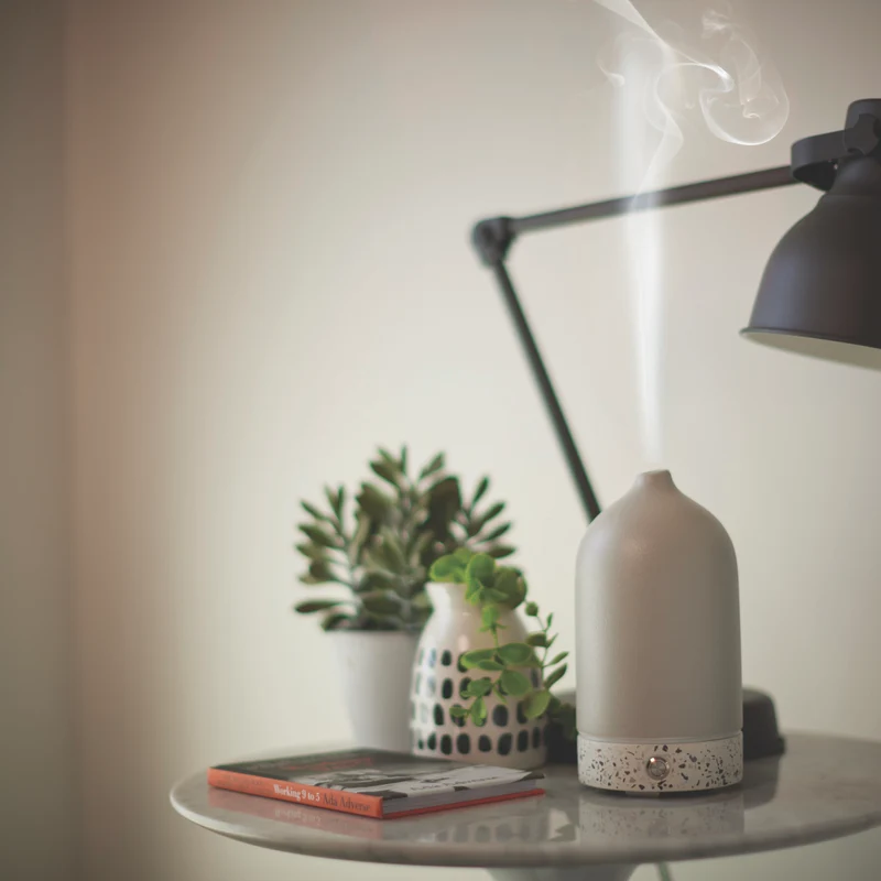 Ellia Pure Aroma Diffuser Ceramic & Terrazzo- Grey