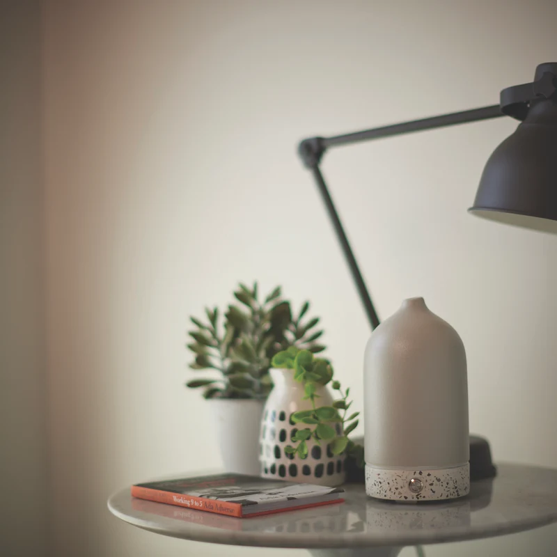 Ellia Pure Aroma Diffuser Ceramic & Terrazzo- Grey