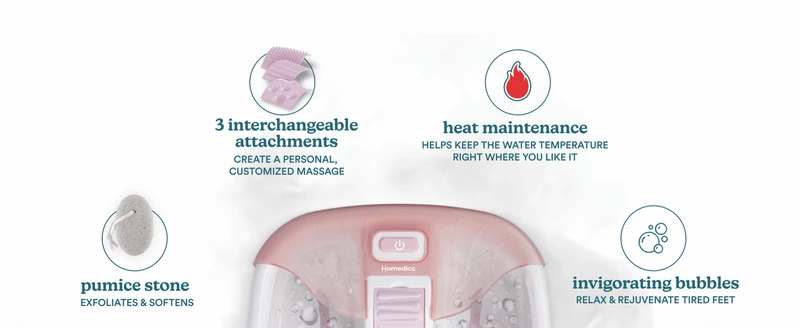 Homedics Bubble Bliss Deluxe Foot Spa Gift Set