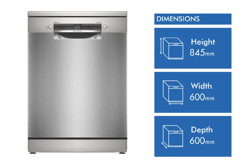 Bosch Series 6 Freestanding Dishwasher Stainless Steel
