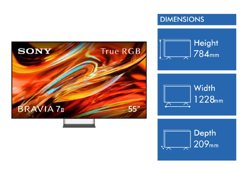 Sony 55" BRAVIA 7 II True RGB 4K AI Google TV with Gemini 2026