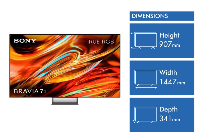 Sony 65" BRAVIA 7 II True RGB 4K AI Google TV with Gemini 2026