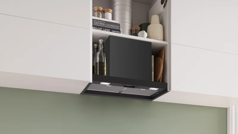 Bosch Series 2, 60cm Integrated Rangehood, Matt Black