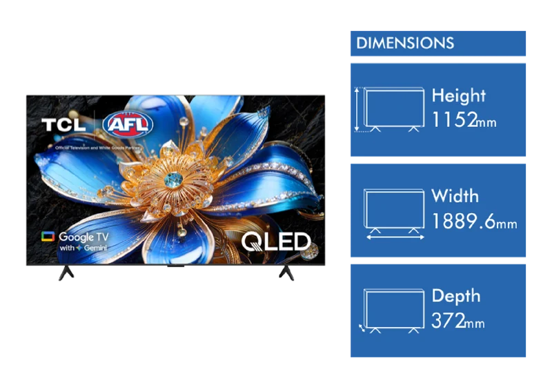 TCL 85" P7LS QLED Google TV with Gemini 2026