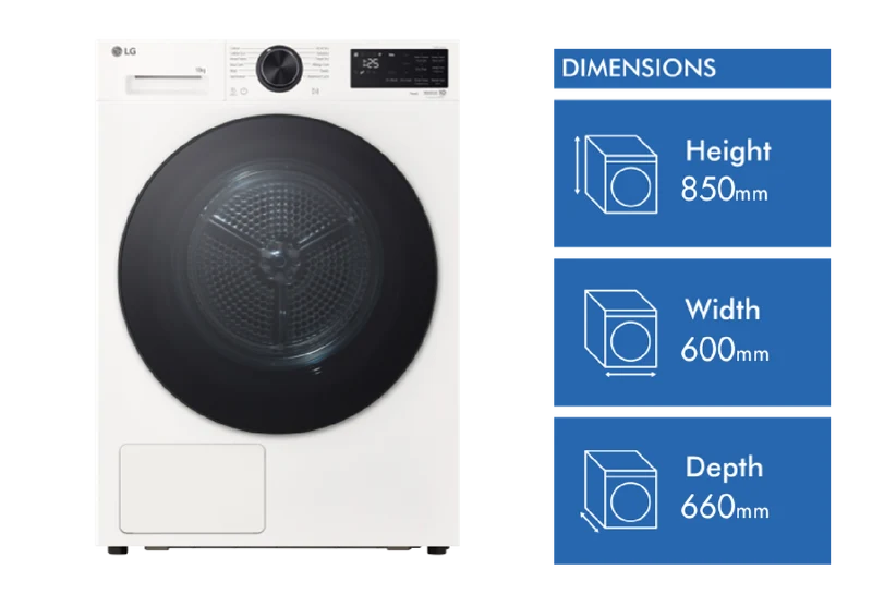 LG 10kg Series 3 AI Heat Pump Dryer