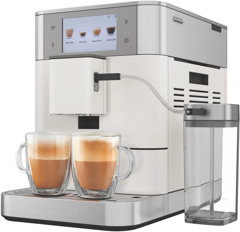 KitchenAid Fully Automatic Espresso Machine With Milk Container Porcelain