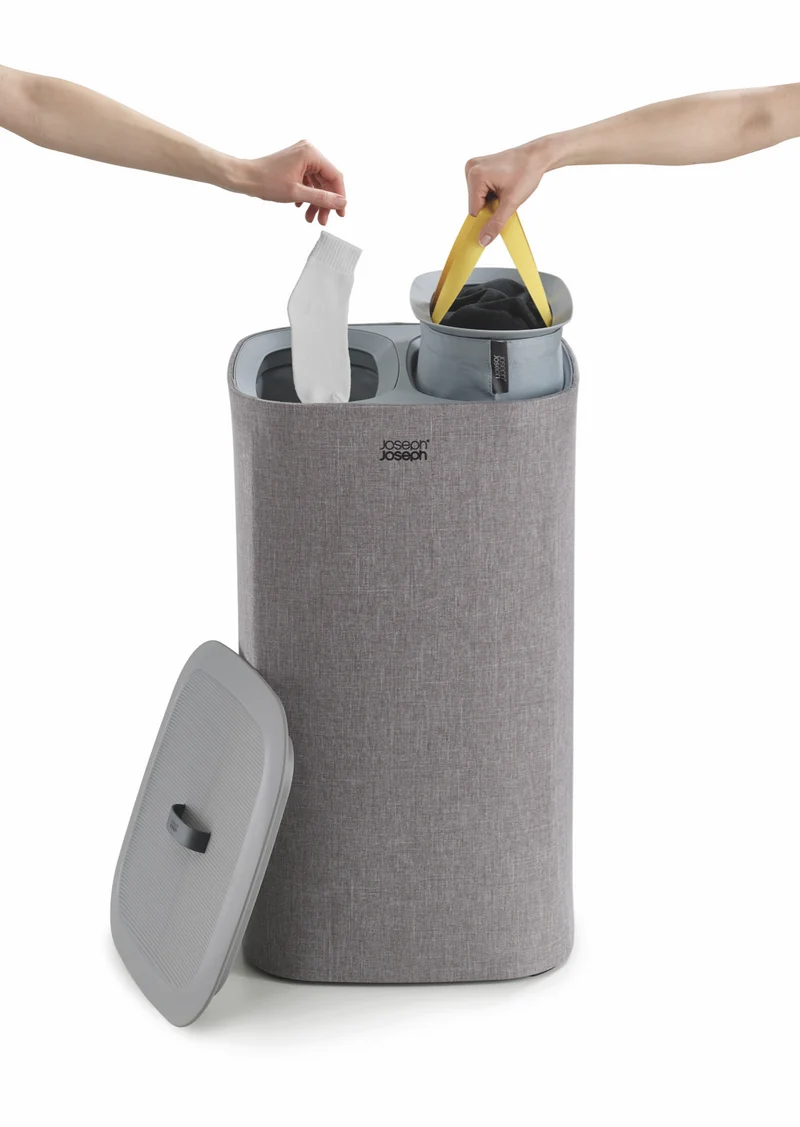 Joseph Joseph Tota 60 Litre Laundry Separation Basket Grey