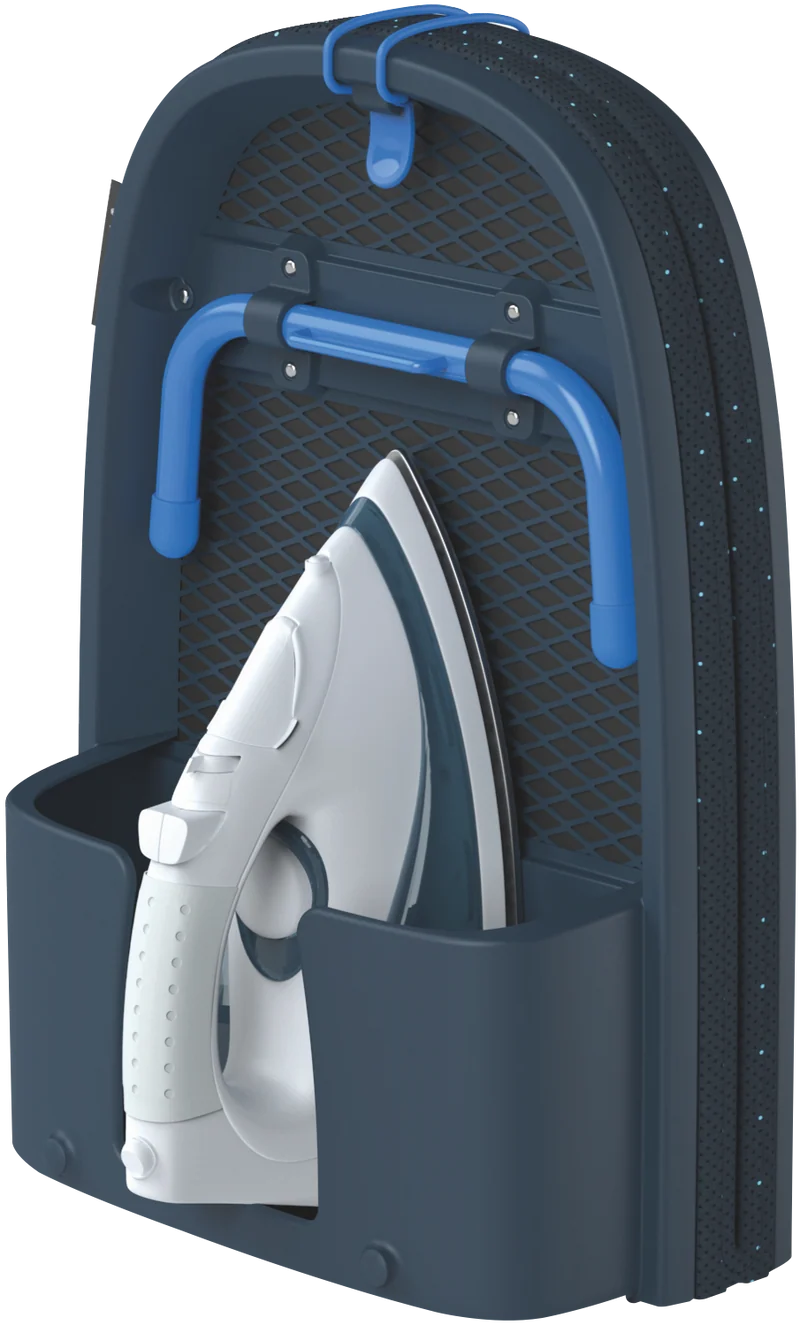 Joseph Joseph Pocket Plus Folding Ironing Board with Advanced Cover Blue