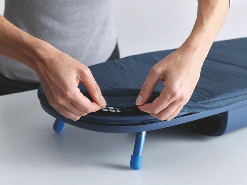 Joseph Joseph Pocket Plus Folding Ironing Board with Advanced Cover Blue