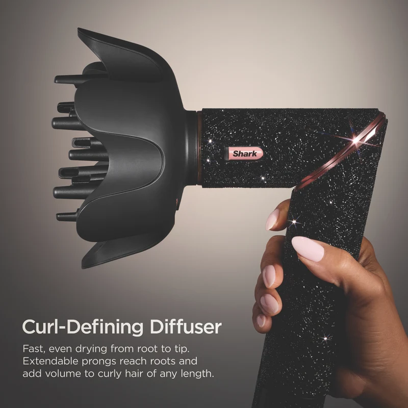 Shark Flex Style Air Styling And Drying System Black Sparkle
