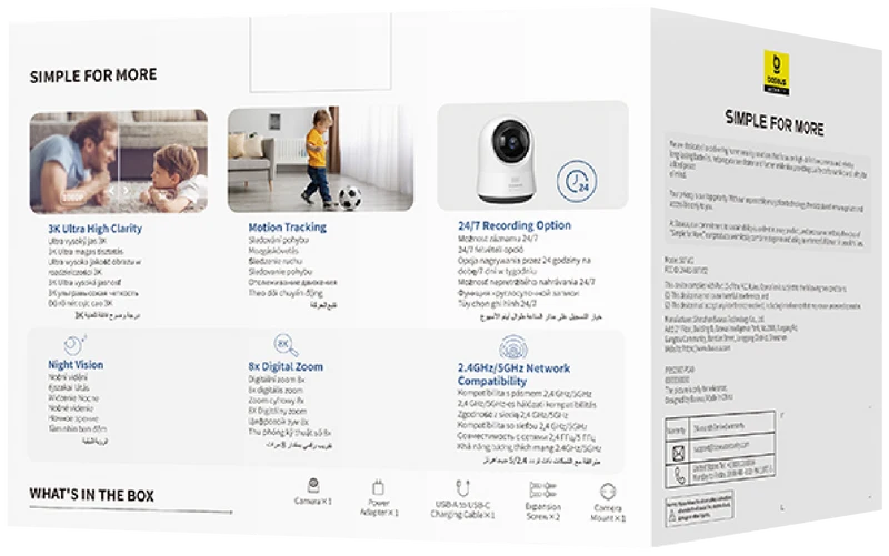 Baseus P1 Pro 3K Indoor Security Camera