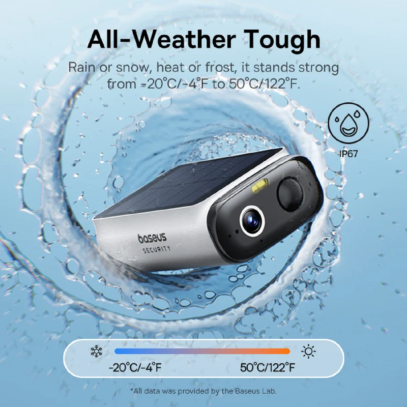 Baseus S1 Lite 2K Solar-Powered Security Camera