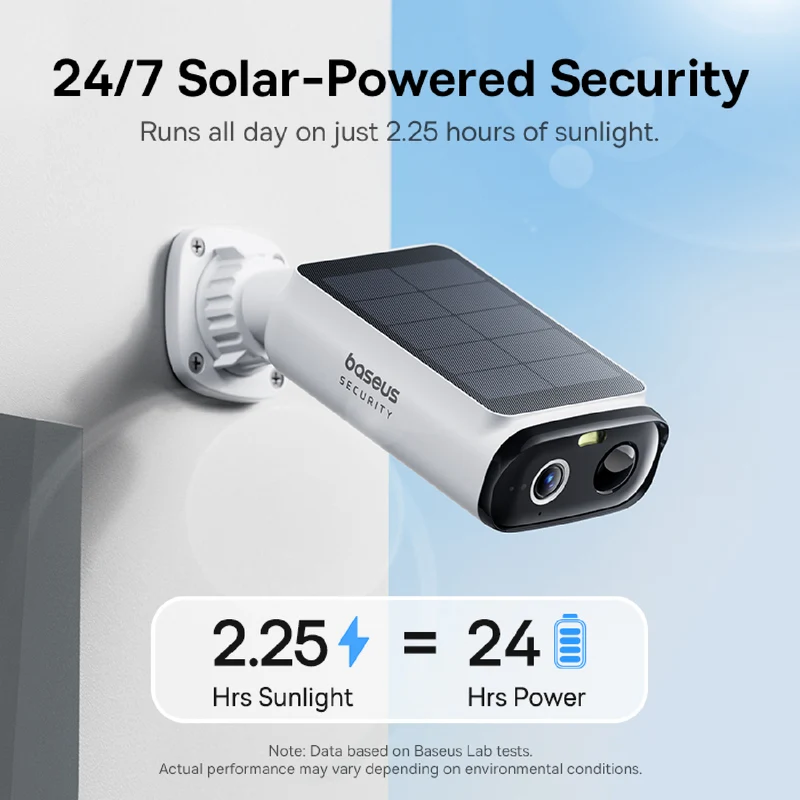 Baseus S1 Lite 2K Solar-Powered Security Camera