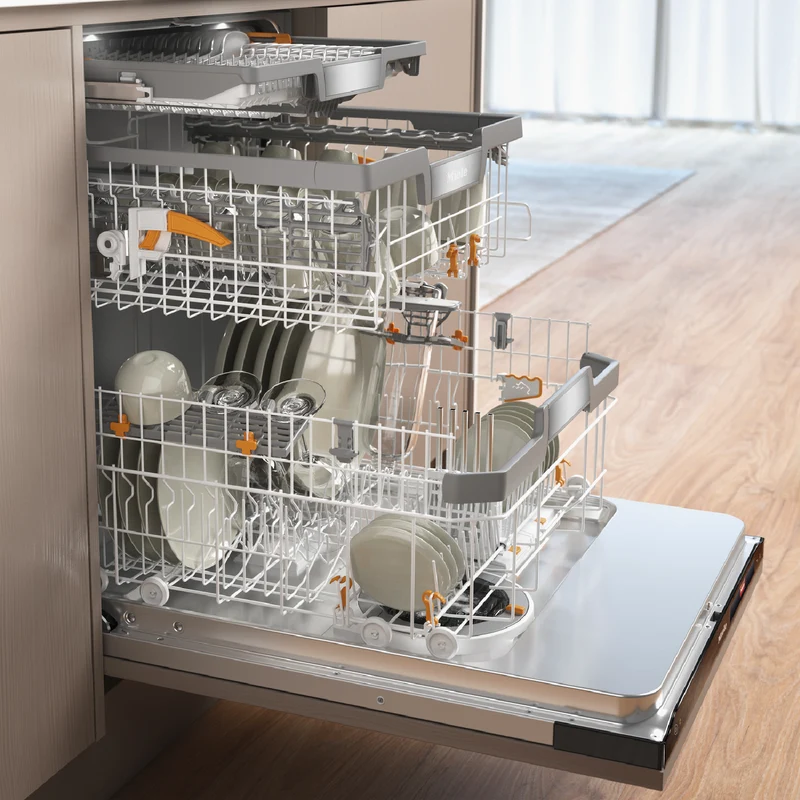 Miele AutoDos Obsidian Black Fascia Fully Integrated XXL Dishwasher