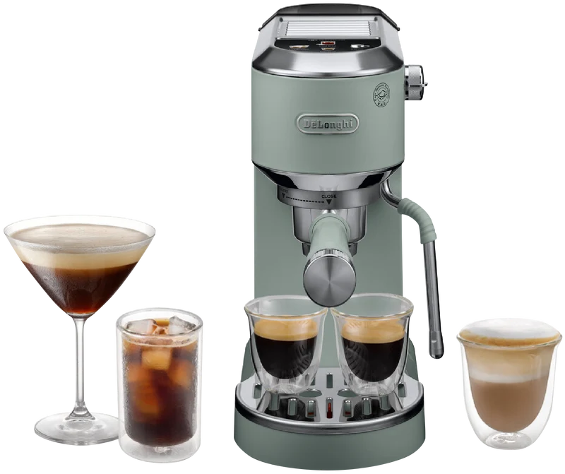 DeLonghi Dedica Duo With Cold Brew Coffee Machine Green