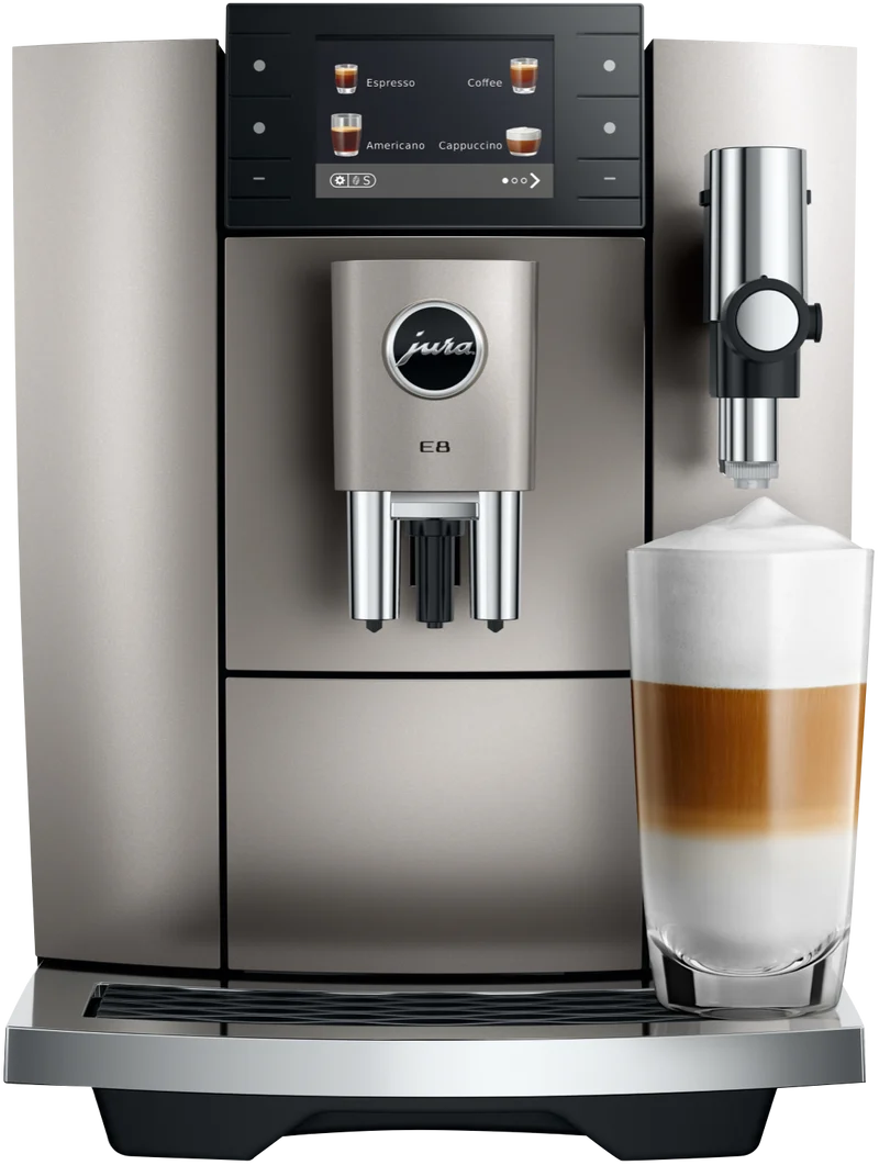 JURA E8 Midnight Silver Automatic Coffee Machine