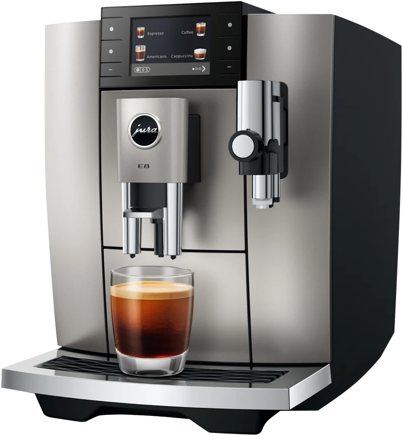 JURA E8 Midnight Silver Automatic Coffee Machine