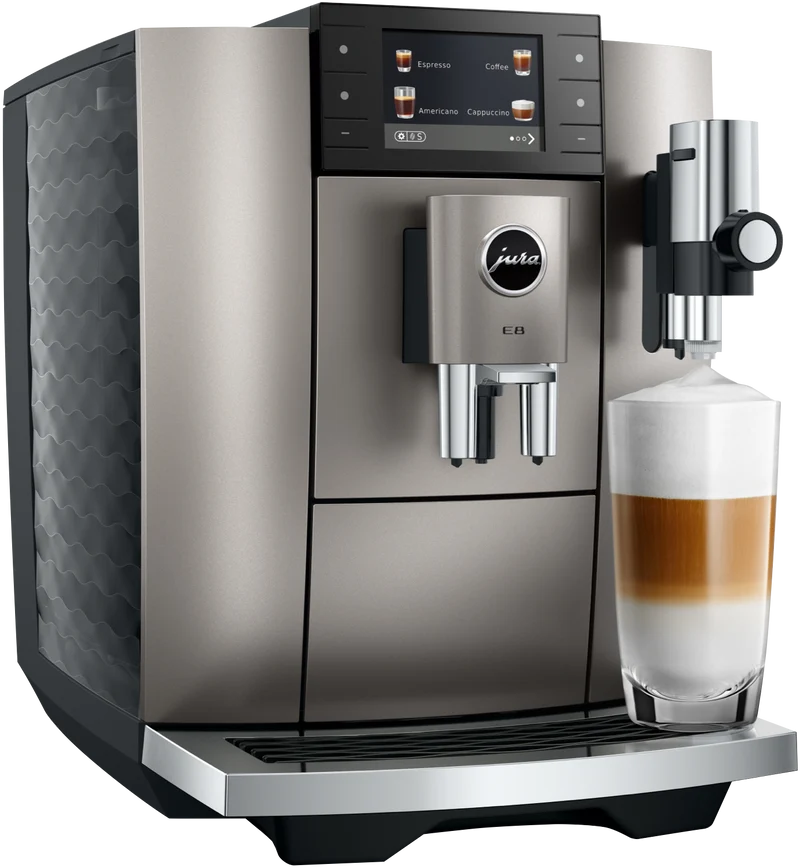 JURA E8 Midnight Silver Automatic Coffee Machine