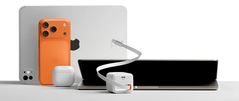 Cygnett Powerplus 65W Wall Charger with 80cm Retractable USB-C Cable